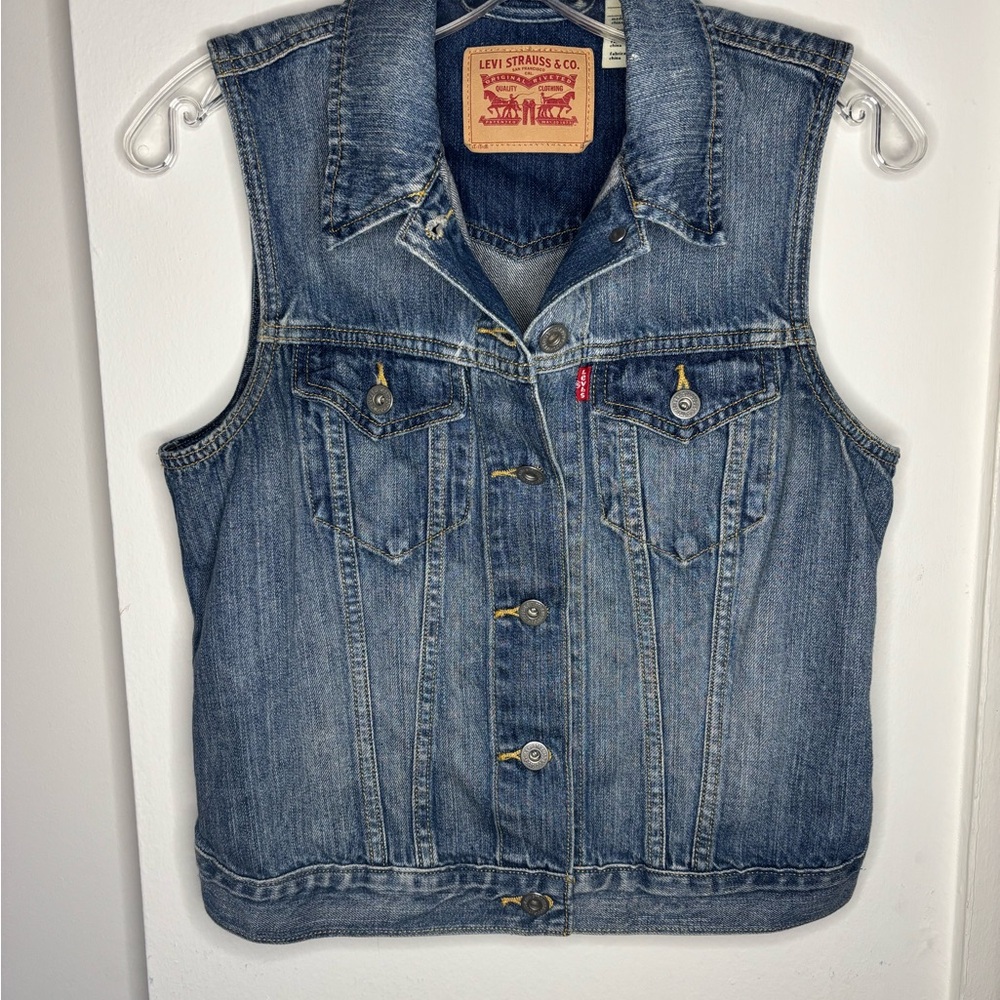 Levi's Classic Blue Denim Vest
